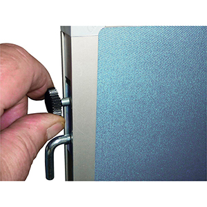 Raumteiler, Stellwandsystem, Wandelement, BxH 1200x2000 mm, Stoff grau