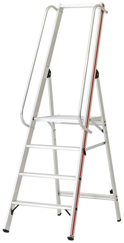 Plattformleiter mit Handlauf