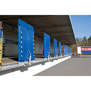 Federmechanische Überfahrbrücke aus Stahl stationär