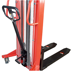 Hydraulischer Stapler, Traglast 1000 kg, Gabellänge 1150 mm, Hubbereich 90-2500 mm, Bereifung Nylon