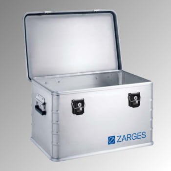 Zarges Box, Lagerbox, Alu Kiste - Aluminium - 60 l - Höhe 330 mm - Breite 600 mm - Tiefe 400 mm - Transportkiste