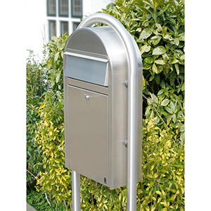 Briefkasten Grande S, Edelstahl V2A, BxTxH 320x150x600 mm