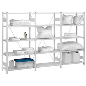 Antibakterielles Steckregal, 5 Fachböden, Grundfeld, BxTxH 1000x600x2000 mm, Fachlast 140 kg, Farbe weiß