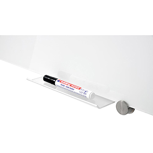 Markerablage, transparent, L 200 mm, für Glasboards