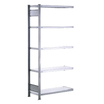 Fachbodenregal BERT - Breite: 100,5 cm - Tiefe: 40 cm - Höhe: 300 cm - 7 Böden - Anbauregal