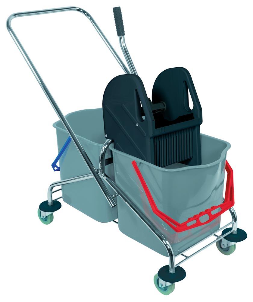 Reinigungswagen, Putzwagen, Doppelfahreimer,  Clean Trolley