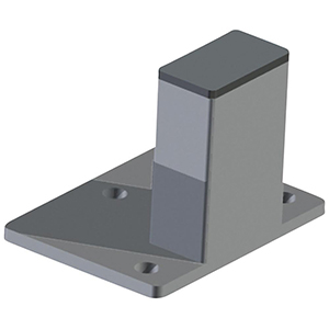 Mittelpfosten für Trennwandschutzgitter