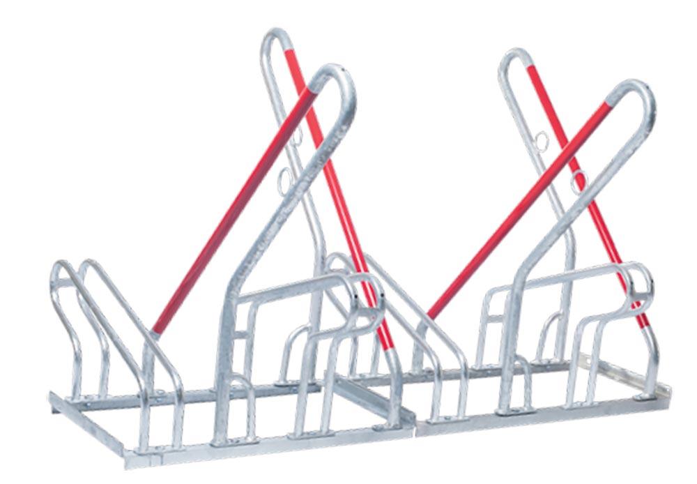 Fahrradständer - für 4 Fahrräder - Breite 140 cm - verzinkt