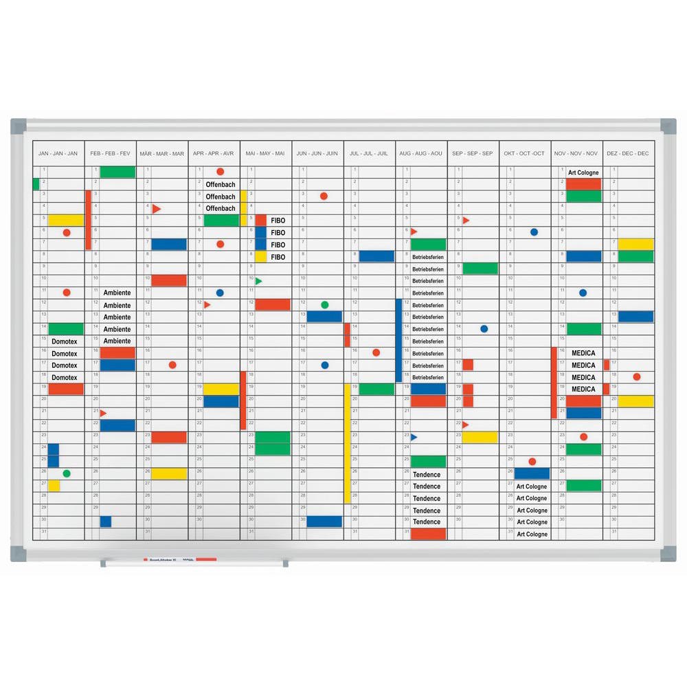 Jahresplaner - Plantafel