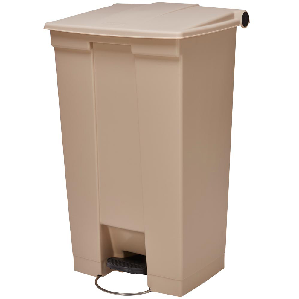 Mülleimer aus Polyethylen robust und rostfrei Volumen 87 Liter Farbe beige