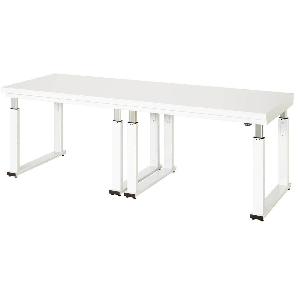 Elektrisch höhenverstellbarer Arbeitstisch, Breite 250 cm, Tiefe 90 cm, Höhe 114 cm,  Schublade(n), Platte: Hartlaminat