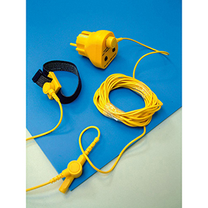 ESD Tischbelag, verschleißfest + elastisch, entspr. Anforderungen aus IEC 61340-5-1, Farbe blau, 1,2 mxLfm. 1 m, Mattenware (Bestellung 1 mtr = 1 Stück)