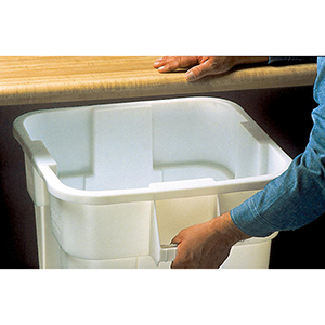 Eckige Tonne, PE, Volumen 106 l LxBxH 546x546x572 mm, Farbe grau