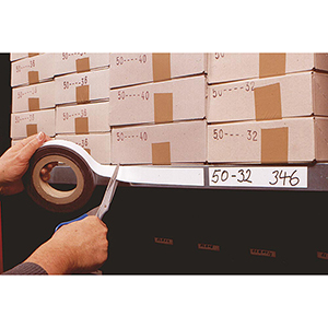 Magnetstreifen zur Beschriftung, gelb, Bandhöhe 100 mm, Rollenlänge 10 m