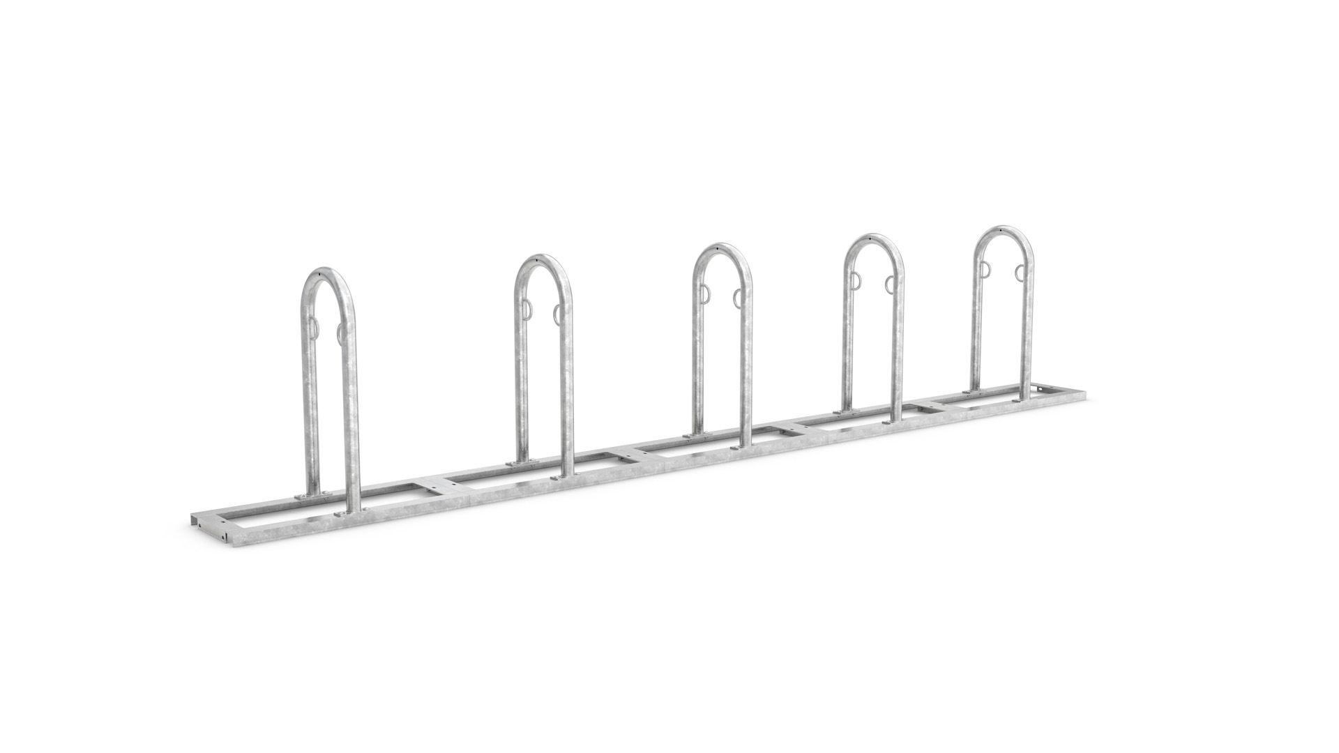 Fahrradbügel, Anlehnbügel - für 10 Fahrräder - Breite: 425 cm - verzinkt