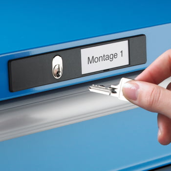 Lista Schubladenschrank - 14.256.020 - 850x564x572 mm (HxBxT) - 5 Schubladen - 75 kg - Key Lock - lichtgrau (RAL 7035)