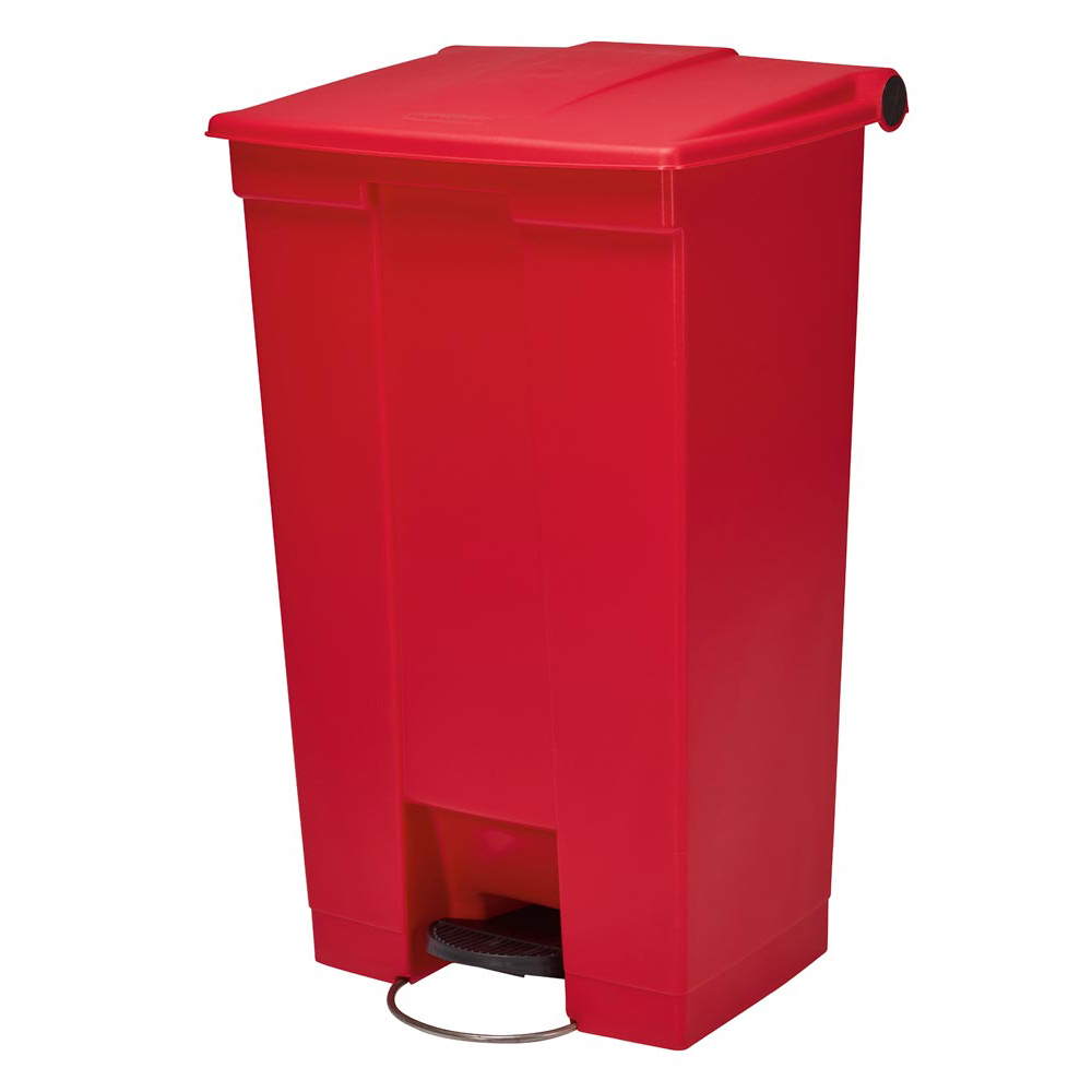 Mülleimer aus Polyethylen robust und rostfrei Volumen 68 Liter Farbe rot