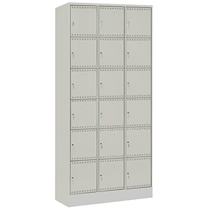 Akku-Ladeschrank, Fächerschrank, Breite 90,5 cm, Höhe 199,5 cm, Tiefe 58,2 cm, 18 Fächer