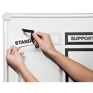 Inforahmen für Überschriften, magnetisch, für DIN A3/A4, BxH 323x66 mm, silber, VE 5 Stück, Mindestabnahme 2 VE