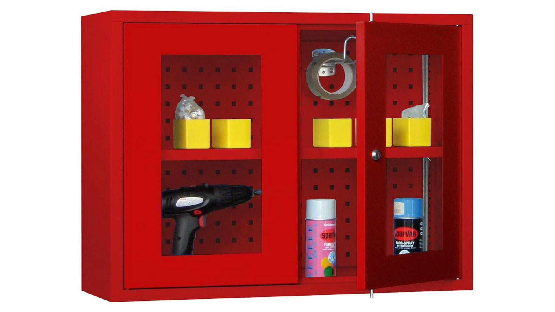 Hängeschrank aus Stahl