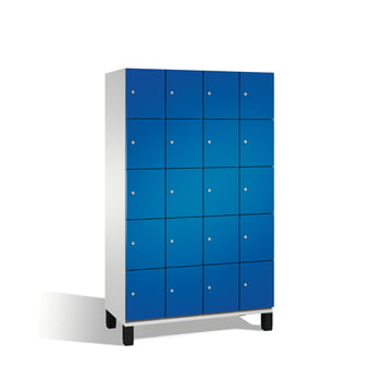 Fächerschrank, Breite 120 cm, Höhe 198 cm, Tiefe 52,5 cm, 20 Fächer