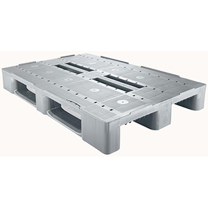 Kunststoffpalette, 3-Kufen-Palette aus HDPE