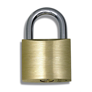 Vorhangschloss für Dreh- + Sicherheitsriegel, 2 Schlüssel, Bügelstärke ca. 6 mm, 300 verschiedene Schließungen möglich