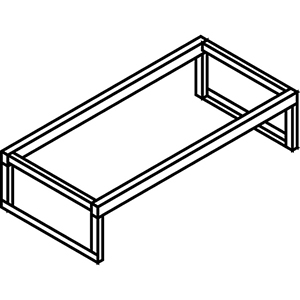 Fassbock für die liegende Lagerung von 2x200 l-Fässern
