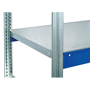 Zusatzfachebene für Weitspannregal mit Fachlast 400 kg mit Stahlfachboden