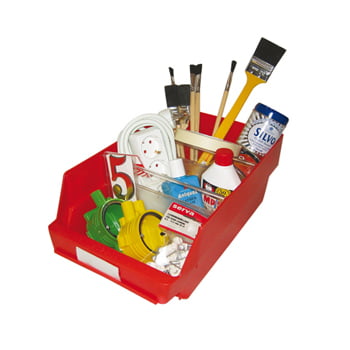 Sichtlagerkästen - PP - 150x240x600 mm - 10 Stück - Sortierkästen - Farbe blau