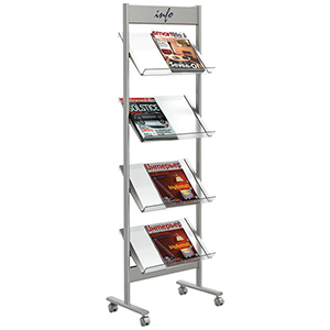 Prospektregal aus Stahl