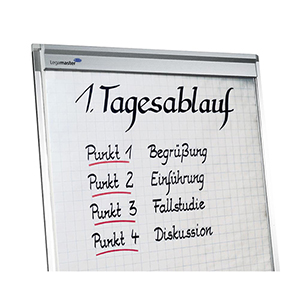 Flipchart-Papier, holzfrei weiß, chlorfrei gebleicht, Papierstärke 80 g/qm, Blattformat 650x980 mm, blanko, VE 5 Blöcke a 20 Blatt