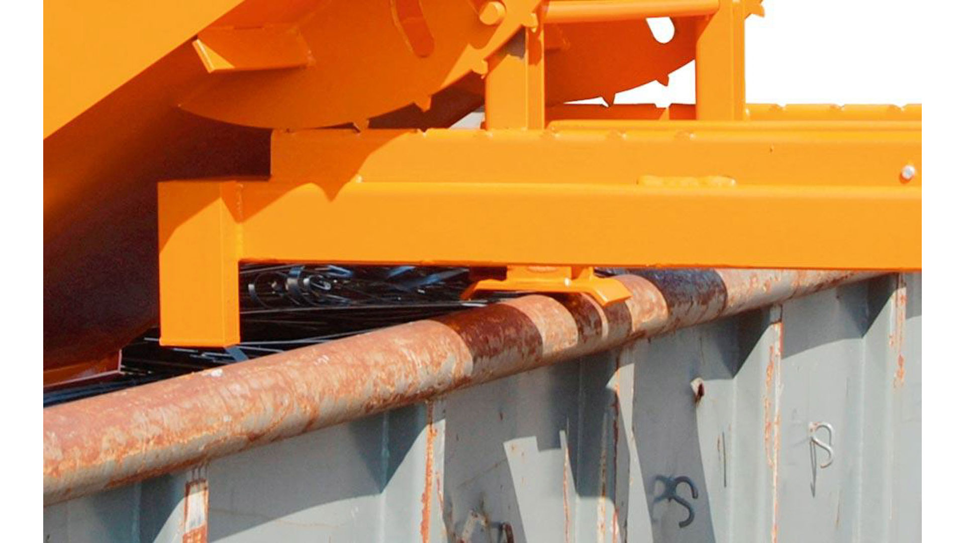 Schwerlast-Kipper - 4.000 kg - 1.200 l - automatische Entriegelung - orange