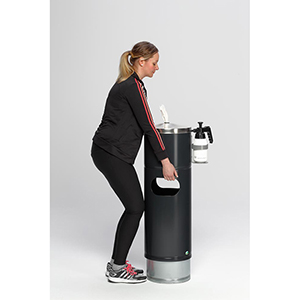 Desinfektionsstation für Papiertücher,lackiert, 900x460x350 mm, Inhalt ca. 32 l