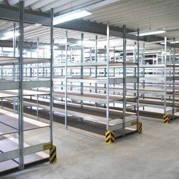 Fachbodenregal BERT - Breite: 87,5 cm - Tiefe: 50 cm - Höhe: 200 cm - 5 Böden - Grundregal