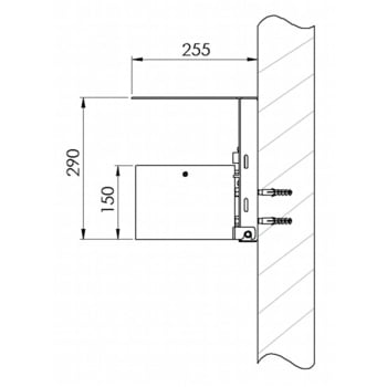 Wandaschenbecher, Aschenbecher, - 4 l - mit Haube - Wand- o. Pfostenmontage - Aschenbecher - kobaltblau