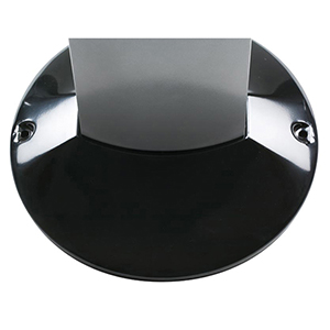 Standascher, Aluminium, Durchm.xH 427x1087 mm, Kapazität 1800 Zigaretten, Farbe schwarz