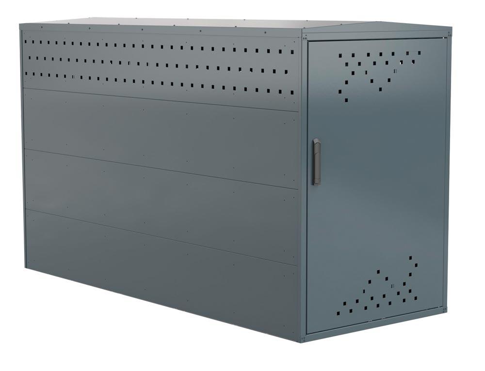 Fahrradbox - Breite 85 cm - Höhe 125 cm - Länge 205 cm - anthrazit