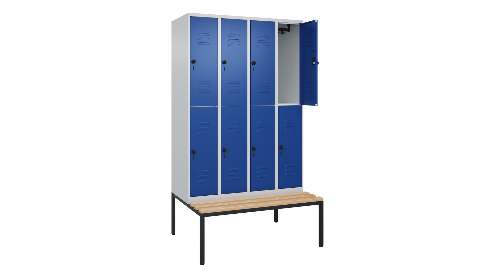 Fächerschrank, Breite 120 cm, Höhe 212 cm, Tiefe 50 cm,  Fächer