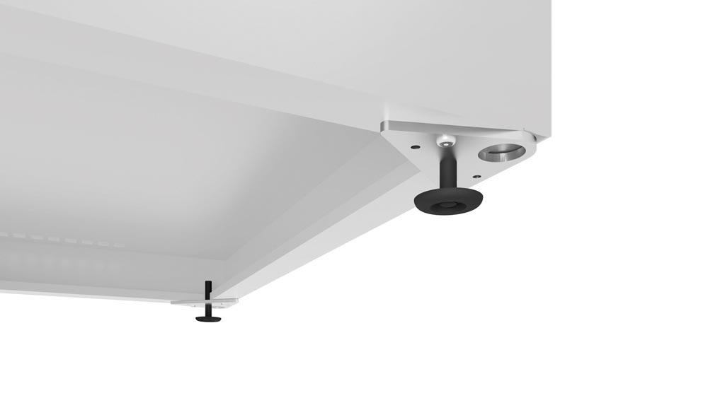 Höhenverstellschrauben für bodenstehende Schränke