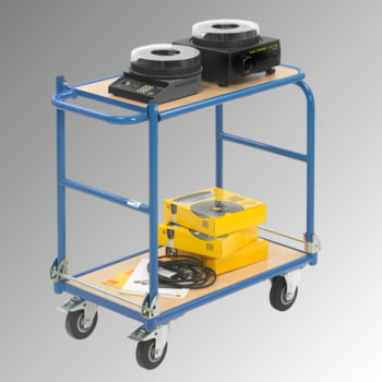 Fetra - Tischwagen klappbar - Tragkraft 250 kg - Ladefläche 450 x 720 mm (BxT) - Tischplatte - blau