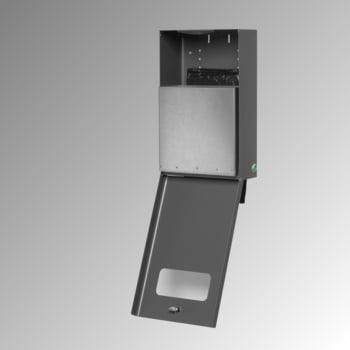 Hundetoilette - Beutelspender - Wand- oder Pfostenbefestigung - 430 x 265 x 148 mm (HxBxT) - moosgrün