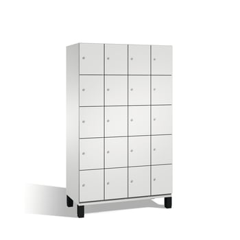 Fächerschrank, Breite 120 cm, Höhe 198 cm, Tiefe 52,5 cm, 20 Fächer