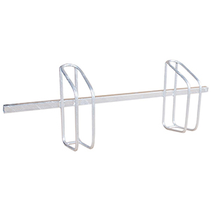 Fahrradständer, Stahl verzinkt, einseitig, Radeinstellung 500 mm, Einbetonieren, 3er Stand,  Gesamtl. 1500 mm