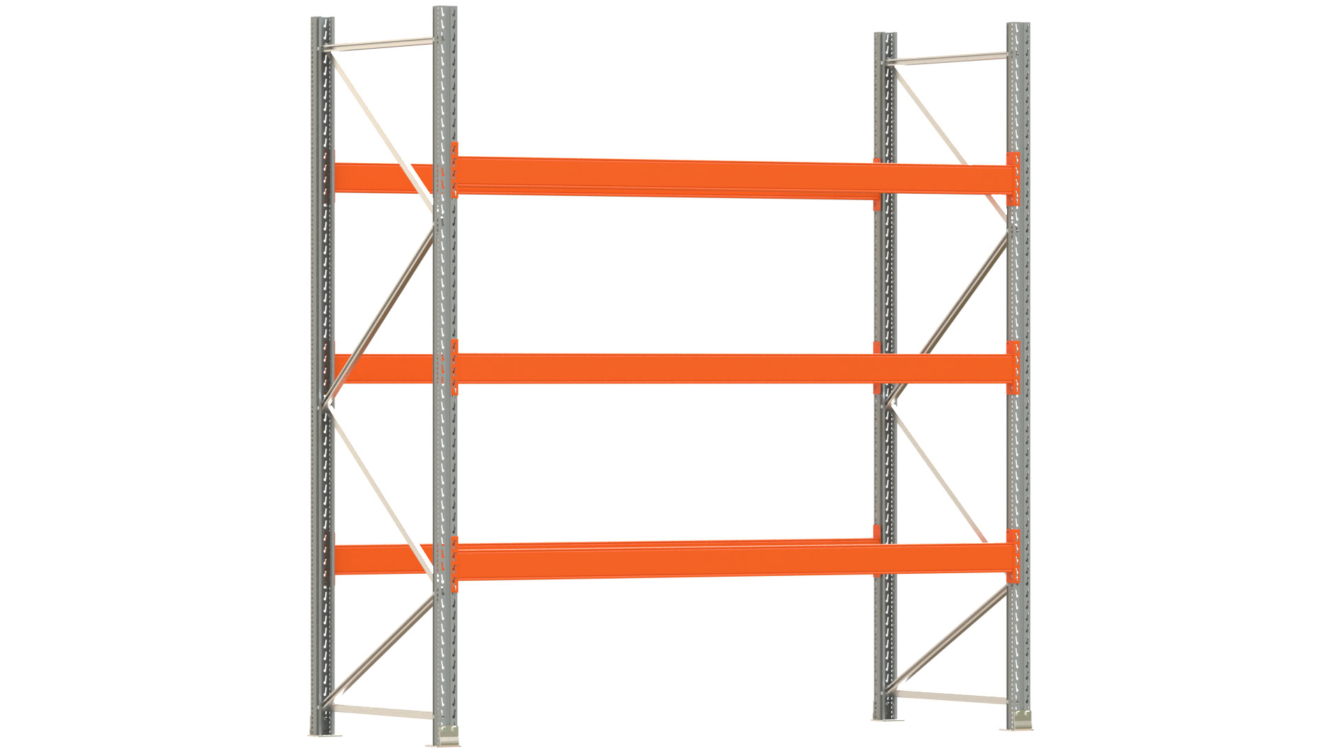 Palettenregal ARTUS - Breite 287 cm - Höhe 300 cm - Tiefe 110 cm - Fachlast 3000 kg - 12 Palettenstellplätze