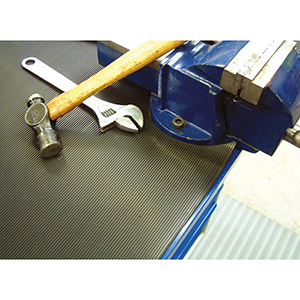 Gummiläufer, Bodenschutzmatte, feingerippt, aus Naturgummi, schwarz, Materialstärke 3 mm, Breite 900 mm, Preis je lfm. (max. Länge 10 m) (Bestellung 1 mtr = 1 Stück)