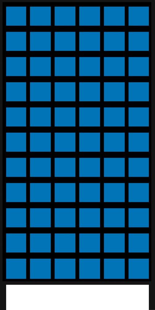 Kleinteileregal, Magazinregal, mit Sichtlagerkästen