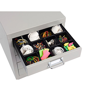 Einteilungsmaterial für Büro-Schubladenschränke, Trennwände für DIN A3, 12 Fächer, 83 mm hoch