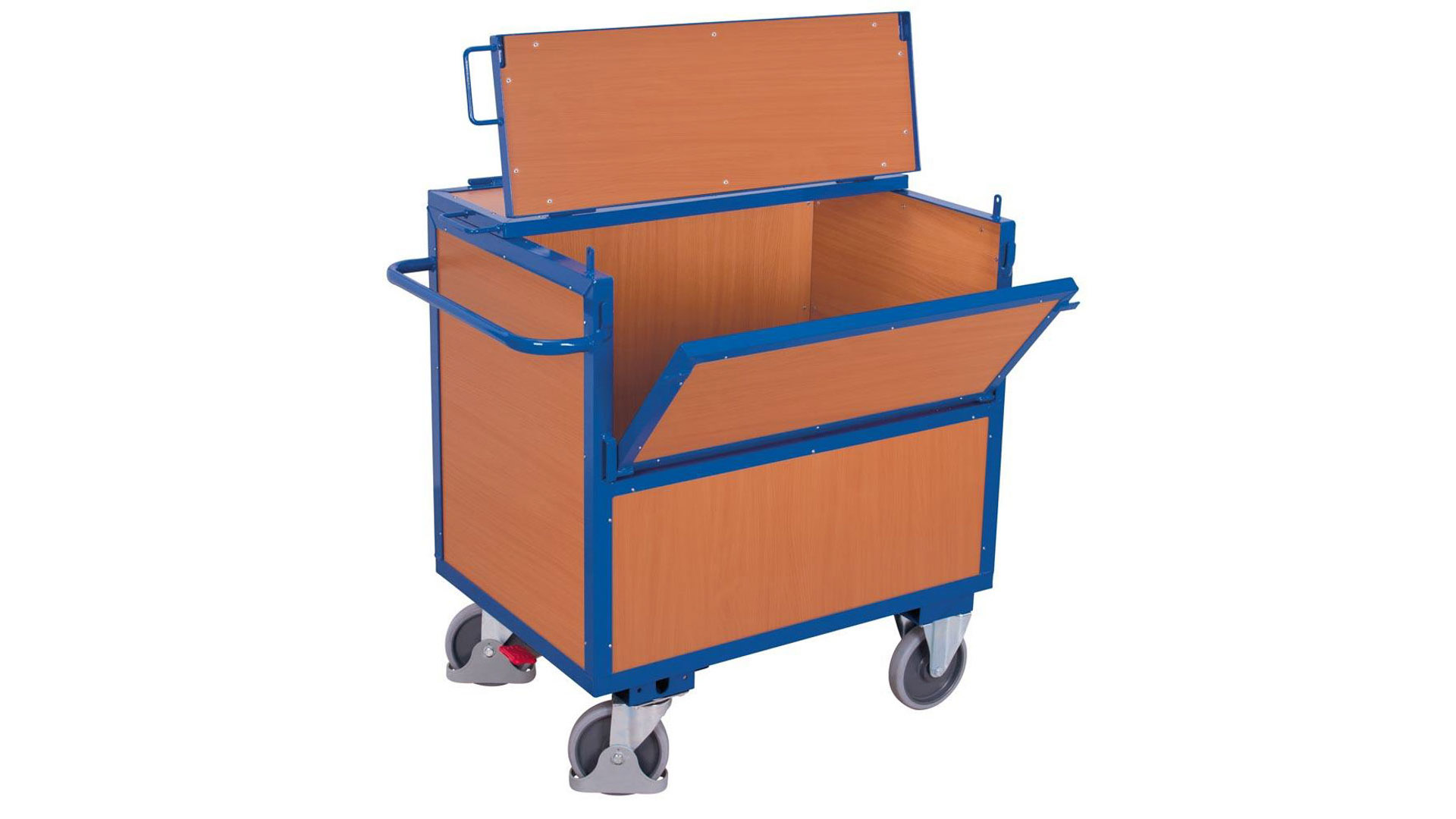 Holzkastenwagen mit Wänden