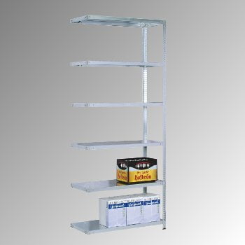 Fachbodenregal Rudi, Breite 128 cm, Tiefe 60 cm, Höhe 200 cm, 5 Böden, Schraubregal